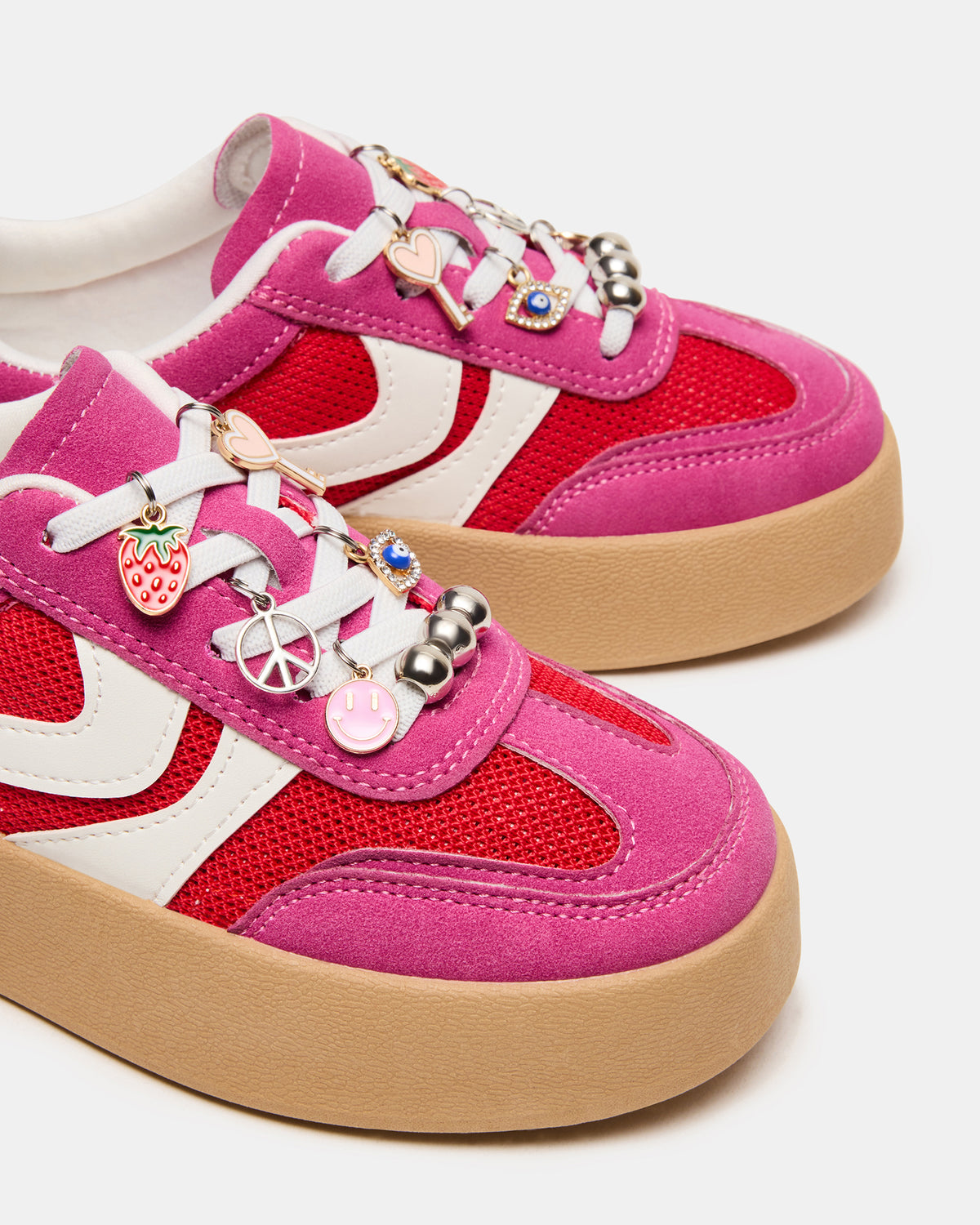 Kids' JERSEY Pink Girls' Low-Top Platform Sneaker - Steve Madden