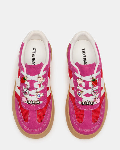 Kids' JERSEY Pink Girls' Low-Top Platform Sneaker - Steve Madden