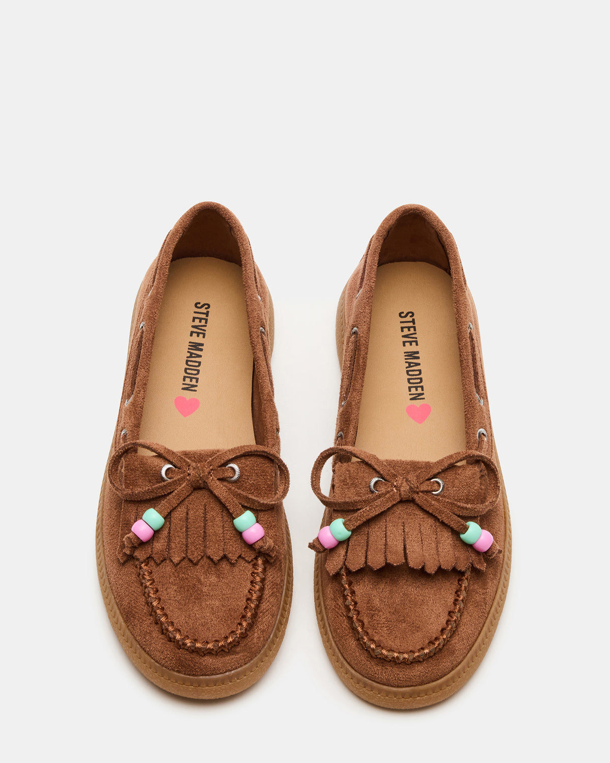 Kids' KRISP Cognac Girls' Boat Shoe Loafer - Steve Madden