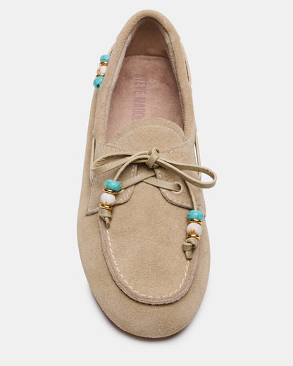 SAG Beads Sand Suede Women's Boat Shoe - Steve Madden