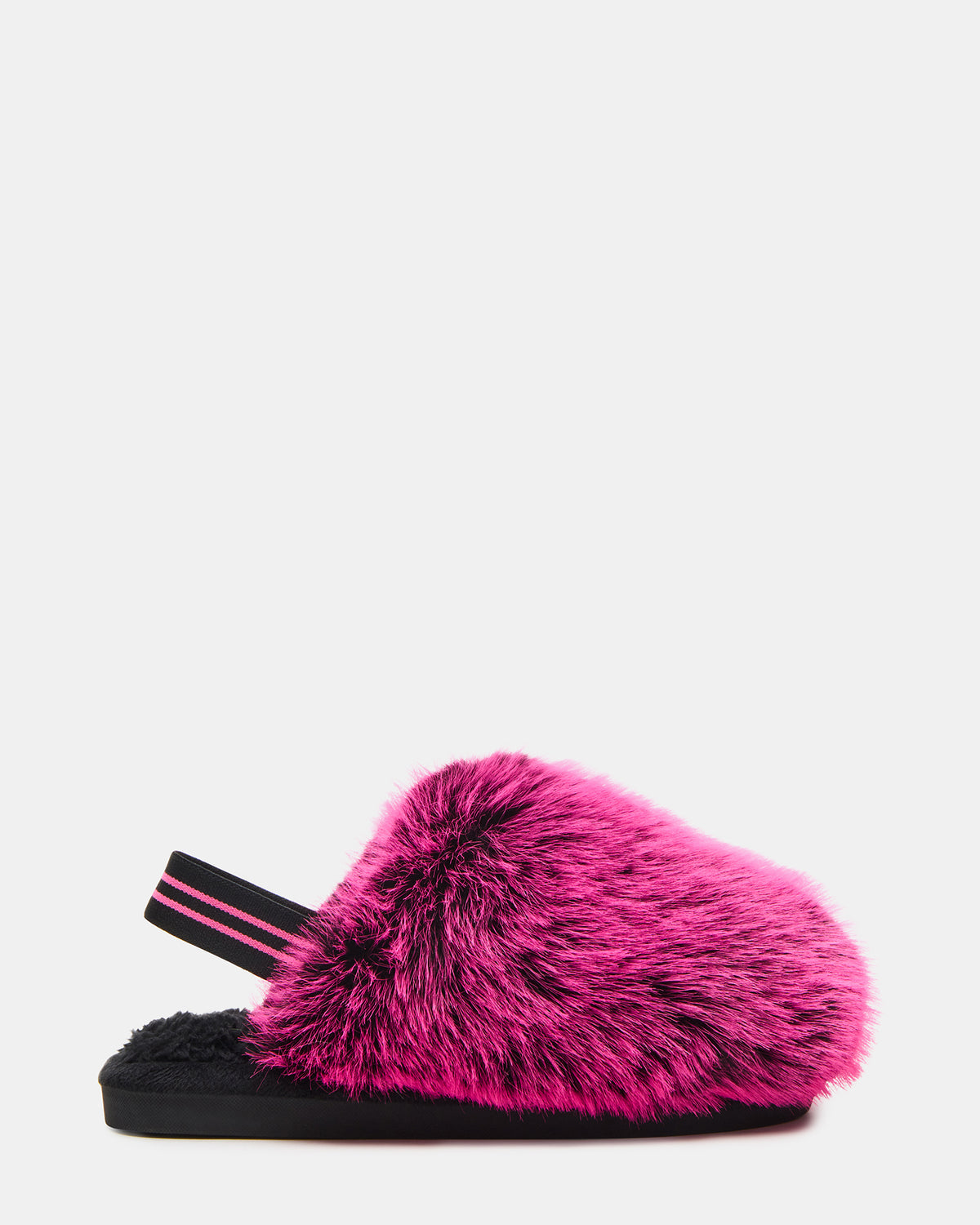 Kids' POOF Fushia Slip-On Faux Fur Girls' Flat - Steve Madden