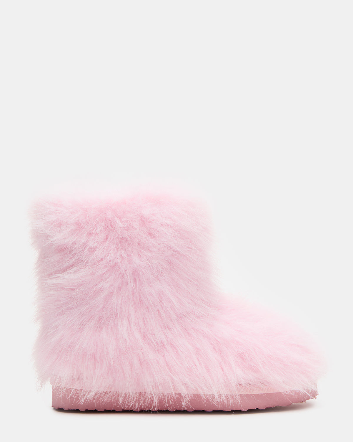 Kids' BEASTIE Pink Faux Fur Girls' Ankle Boot - Steve Madden