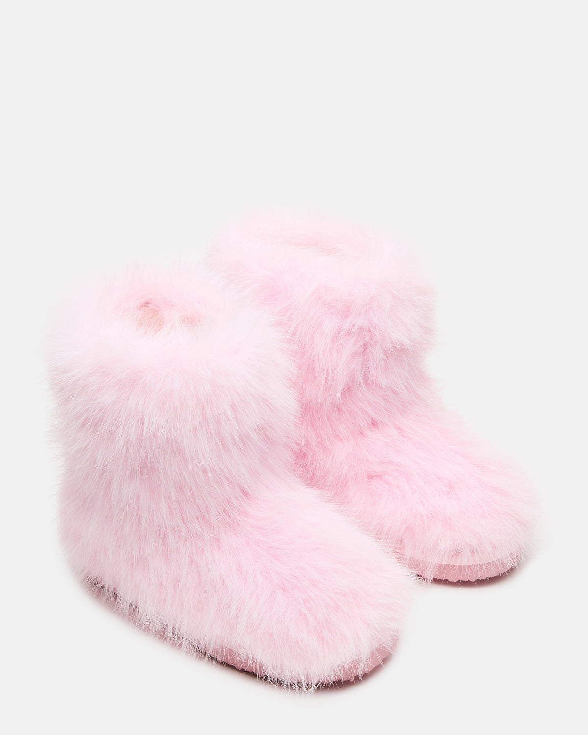 Kids' BEASTIE Pink Faux Fur Girls' Ankle Boot - Steve Madden