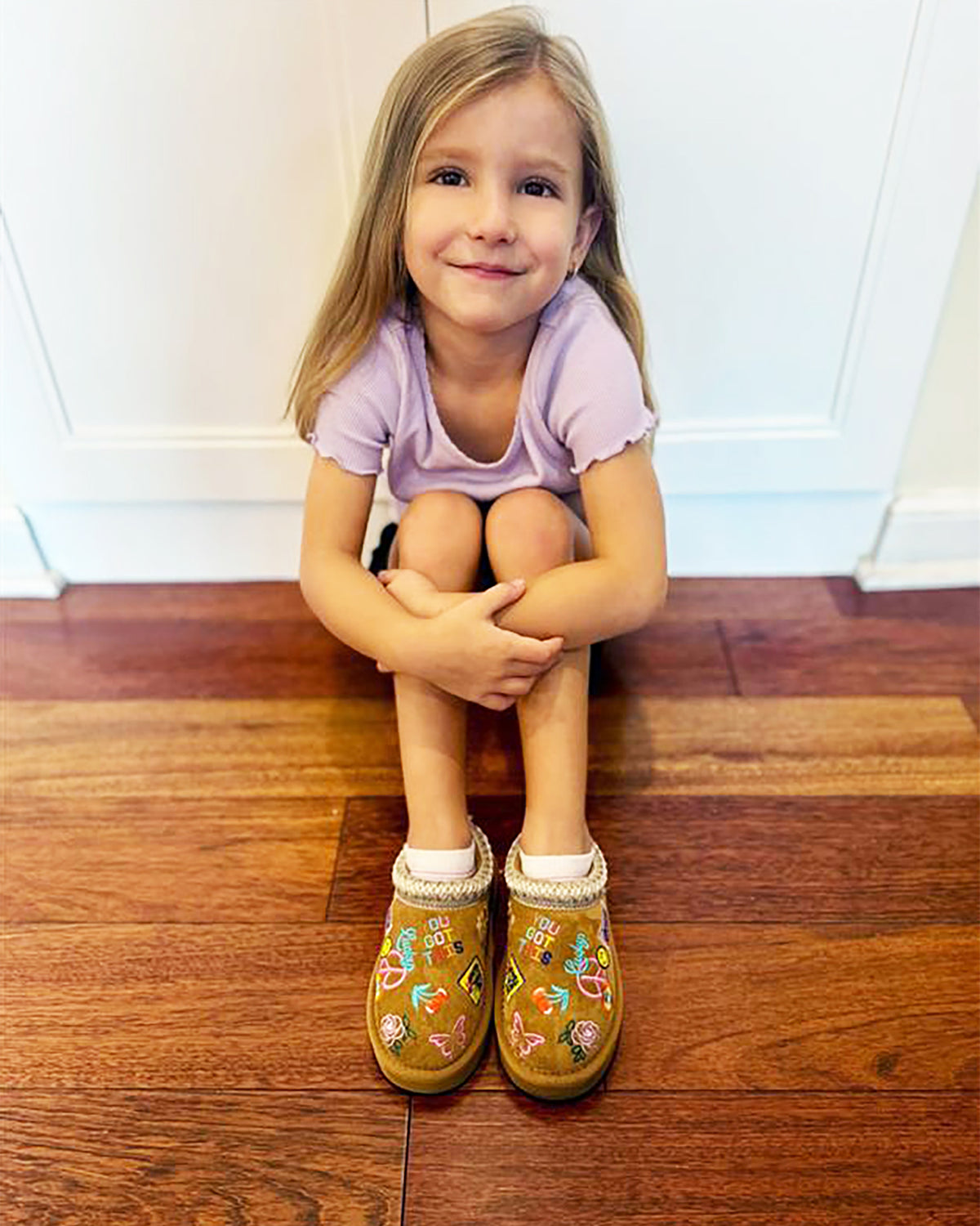 Kids' SELENA Cognac Multi Girls' Slip-On Mule Flat - Steve Madden