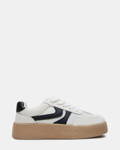 Kids' JERSEY White Girls' Low-Top Platform Sneaker - Steve Madden