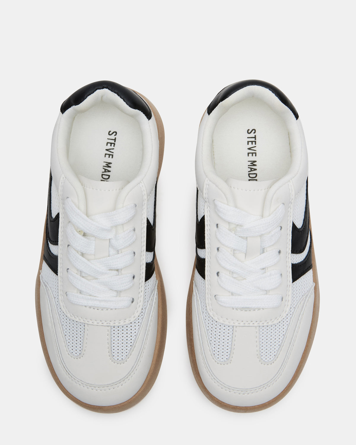 Kids' JERSEY White Girls' Low-Top Platform Sneaker - Steve Madden