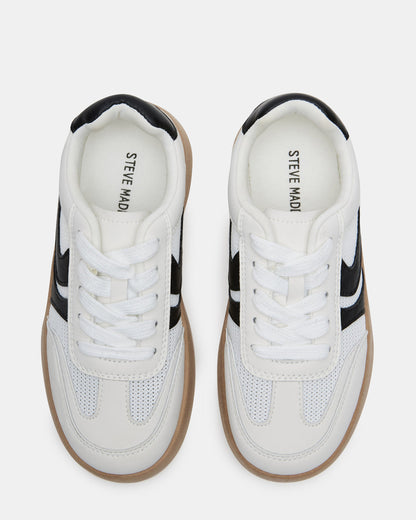 Kids' JERSEY White Girls' Low-Top Platform Sneaker - Steve Madden