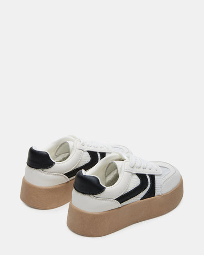 Kids' JERSEY White Girls' Low-Top Platform Sneaker - Steve Madden