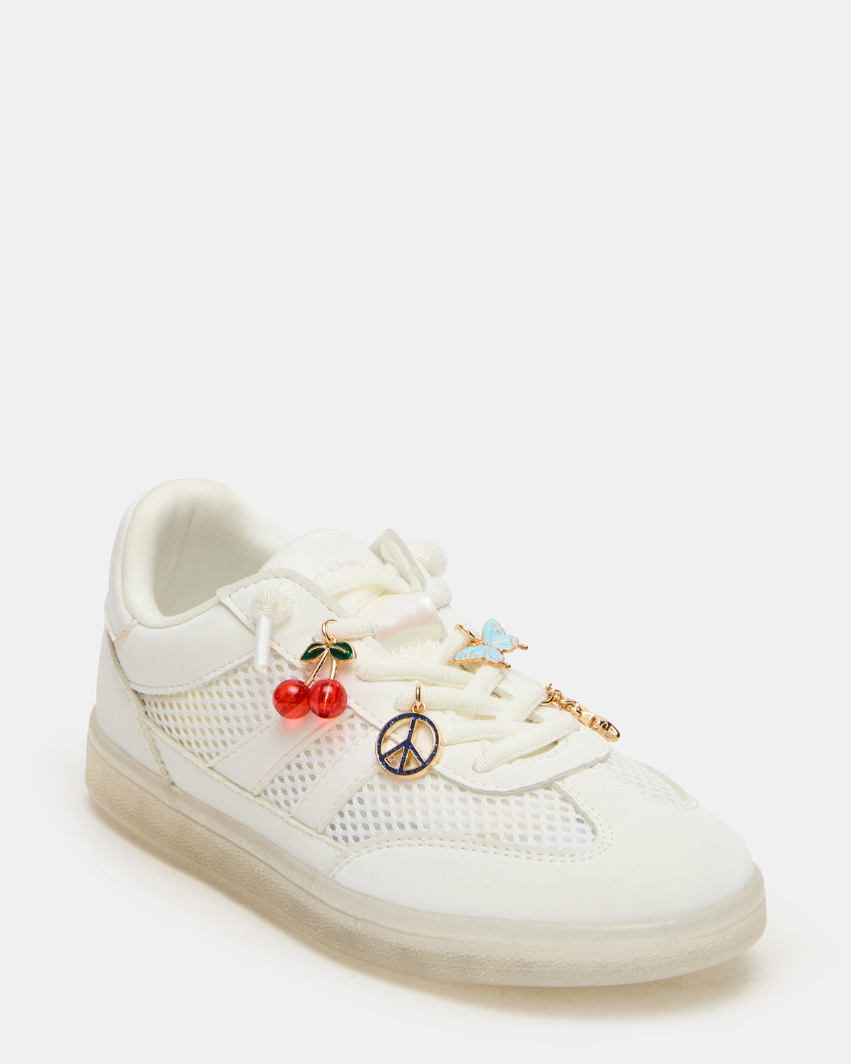 Kids' VERDICT White Multi Low-Top Lace-Up Girls' Sneaker - Steve Madden