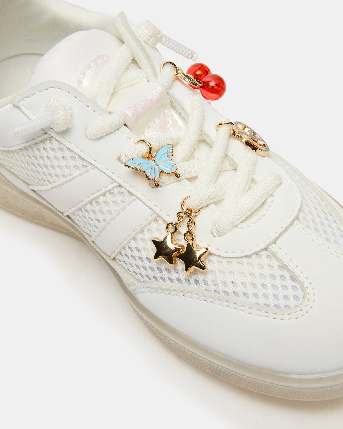 Kids' VERDICT White Multi Low-Top Lace-Up Girls' Sneaker - Steve Madden