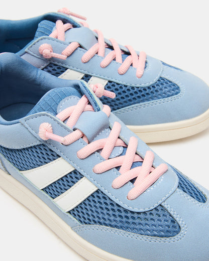 Kids' VERDICT Blue Multi Low-Top Lace-Up Girls' Sneaker - Steve Madden