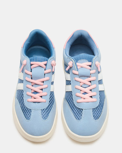 Kids' VERDICT Blue Multi Low-Top Lace-Up Girls' Sneaker - Steve Madden