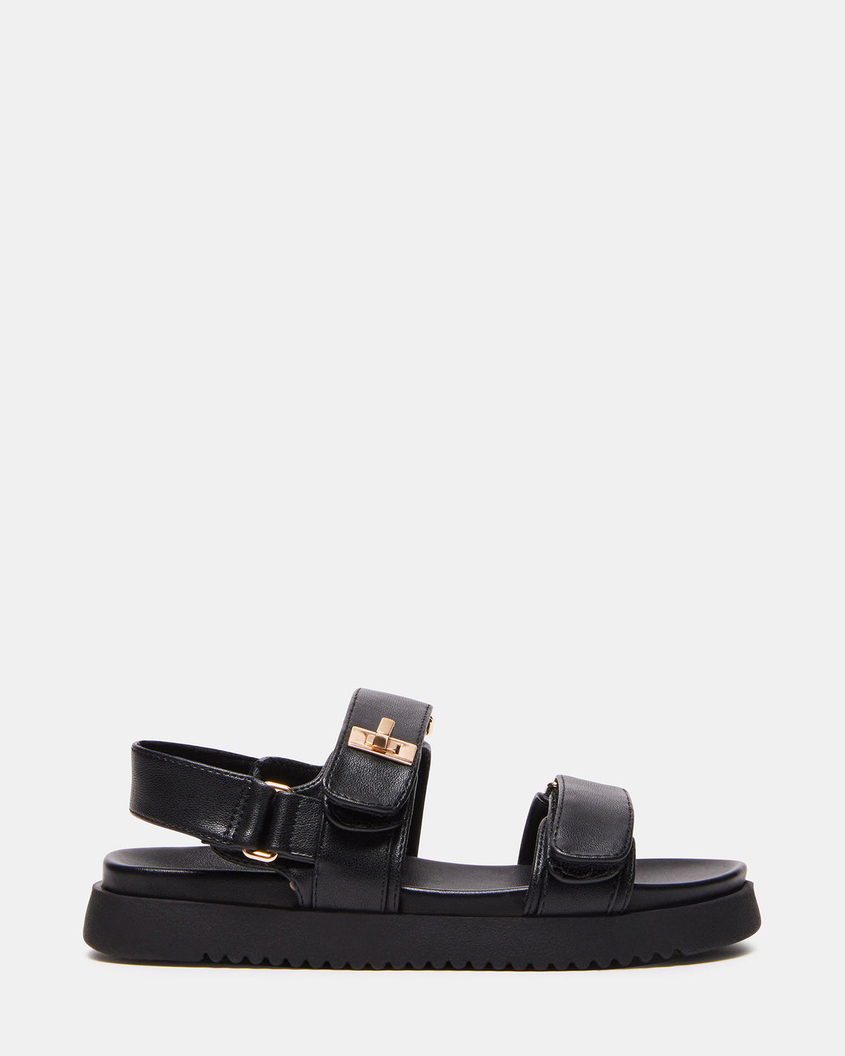 Kids' MONA Black Girls' Flatform Sandal - Steve Madden