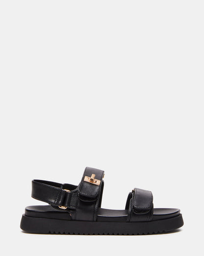 Kids' MONA Black Girls' Flatform Sandal - Steve Madden