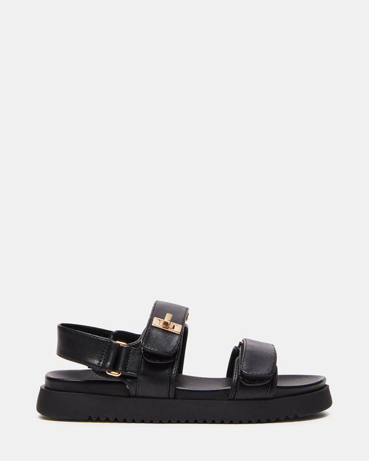 Kids' MONA Black Girls' Flatform Sandal - Steve Madden