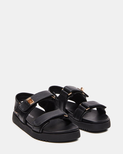 Kids' MONA Black Girls' Flatform Sandal - Steve Madden