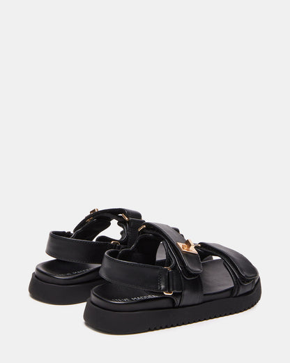 Kids' MONA Black Girls' Flatform Sandal - Steve Madden
