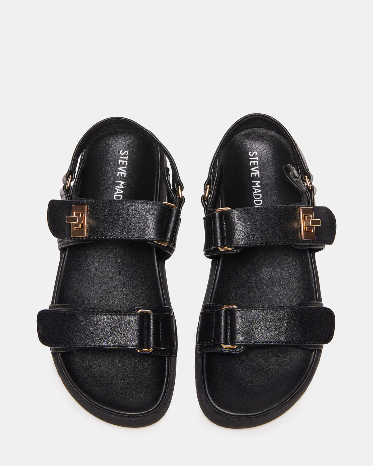 Kids' MONA Black Girls' Flatform Sandal - Steve Madden