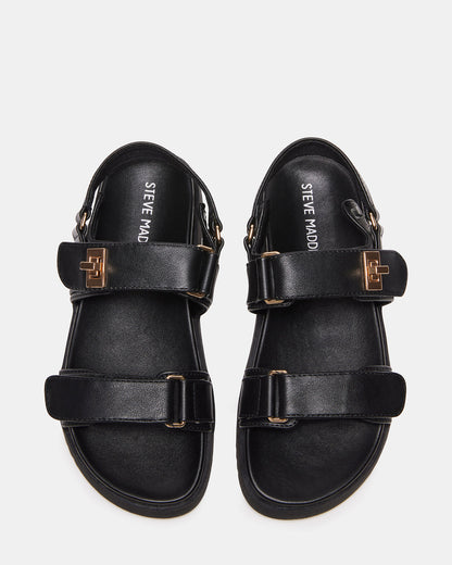 Kids' MONA Black Girls' Flatform Sandal - Steve Madden
