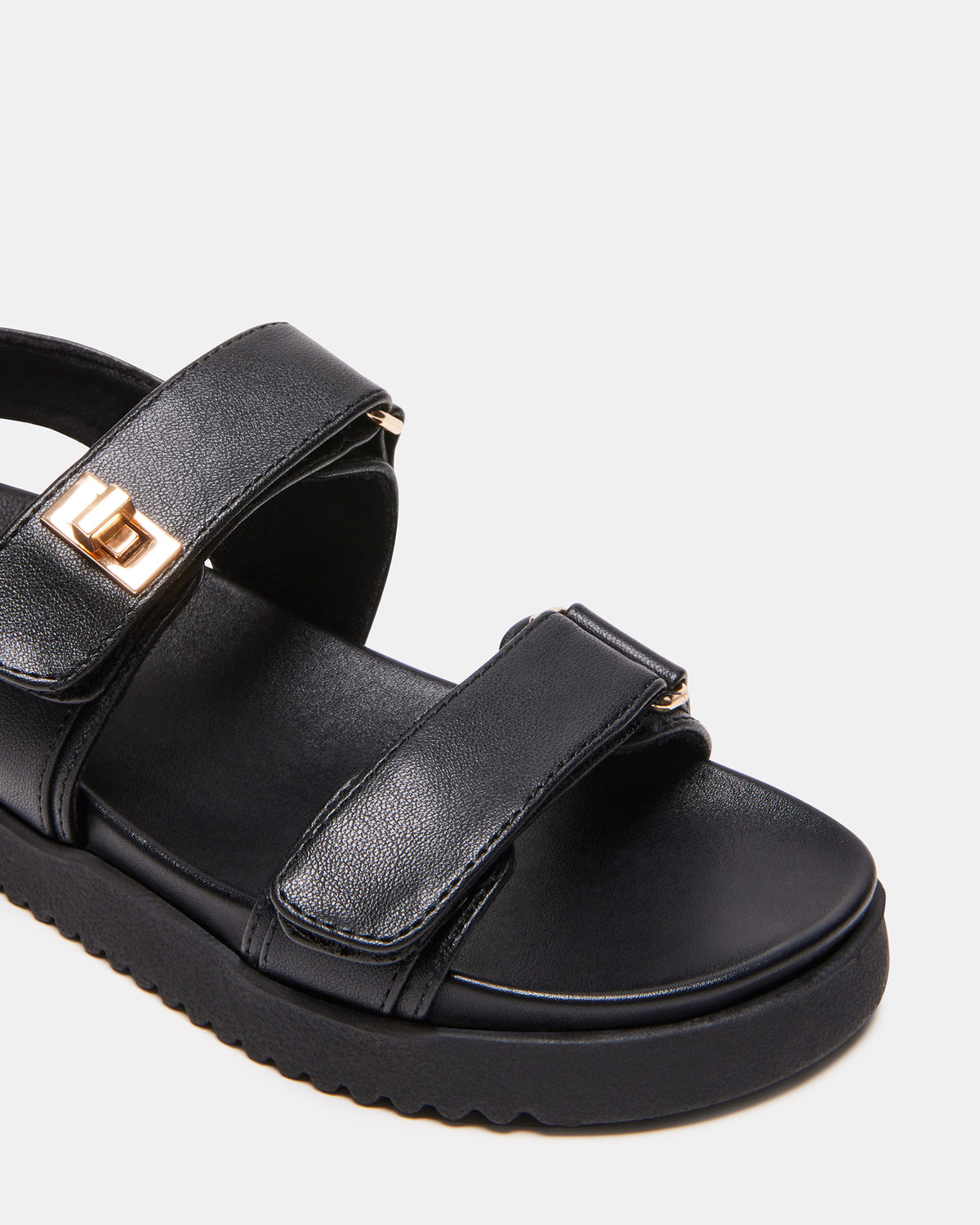 Kids' MONA Black Girls' Flatform Sandal - Steve Madden