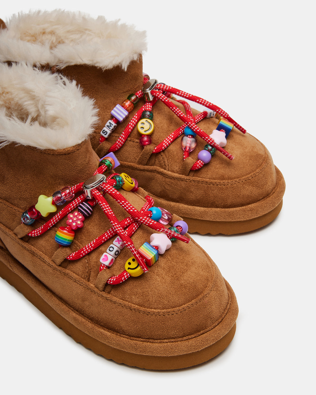 Kids' GLAZER Cognac Girls' Lace-Up Ankle Boot - Steve Madden