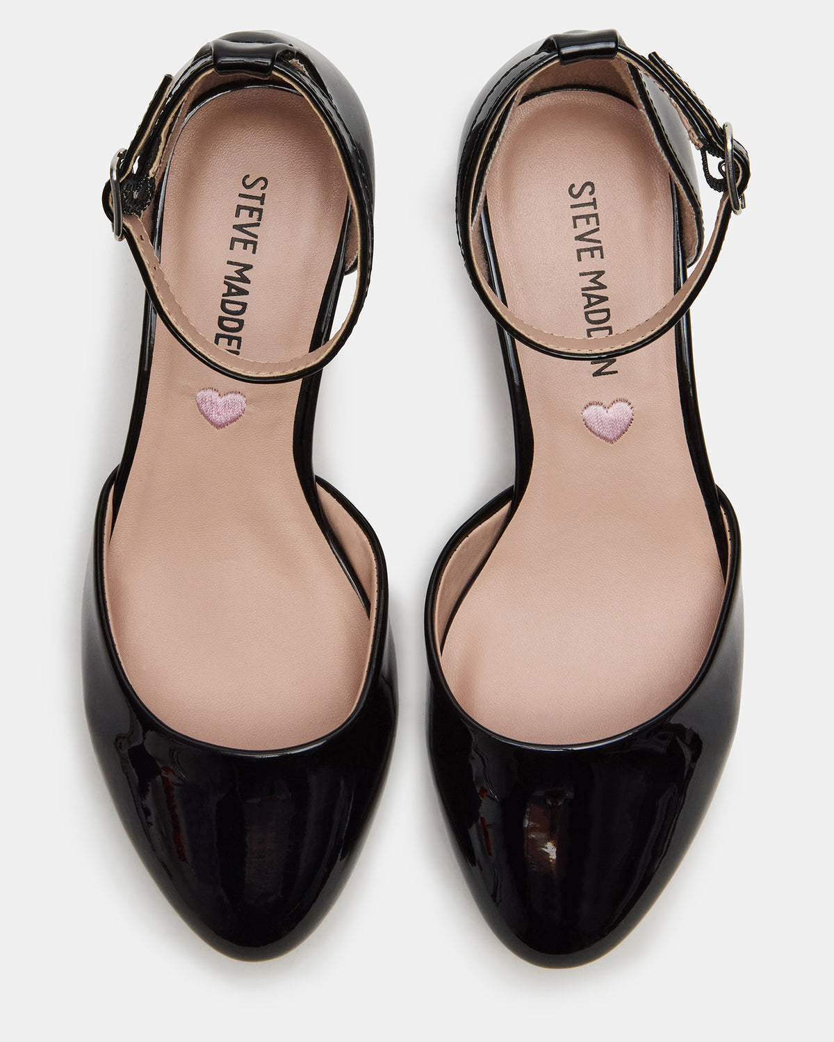 Kids' PRETTYY Black Patent Girls' Block Heel - Steve Madden