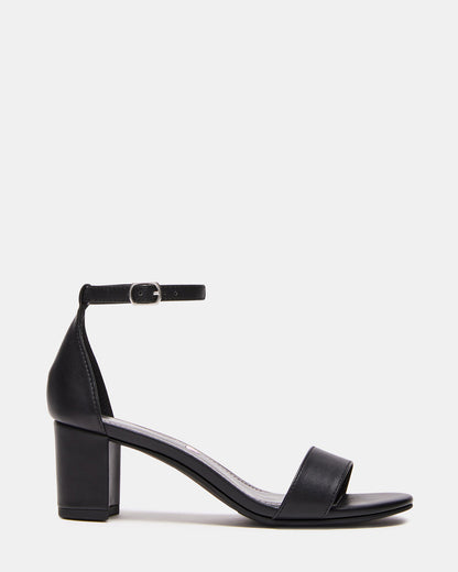 Kids' CARRSON Black Smooth Girls' Dress Heel - Steve Madden