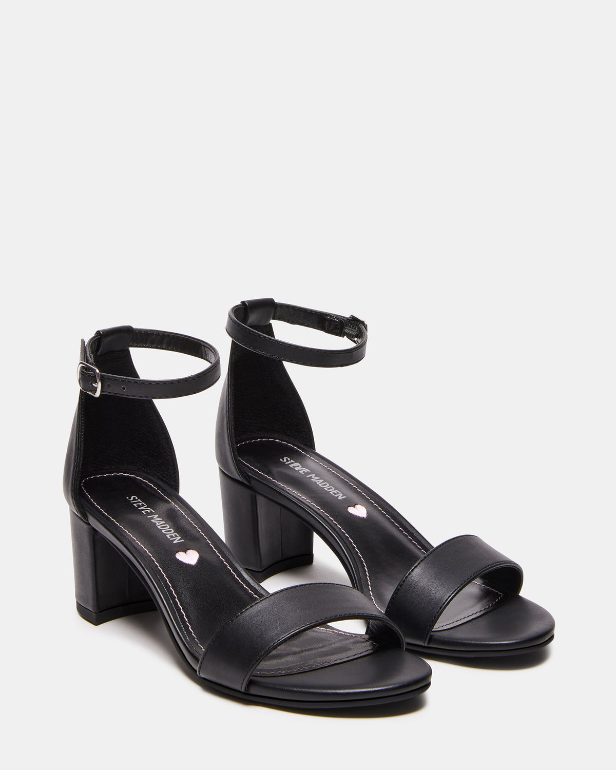 Kids' CARRSON Black Smooth Girls' Dress Heel - Steve Madden