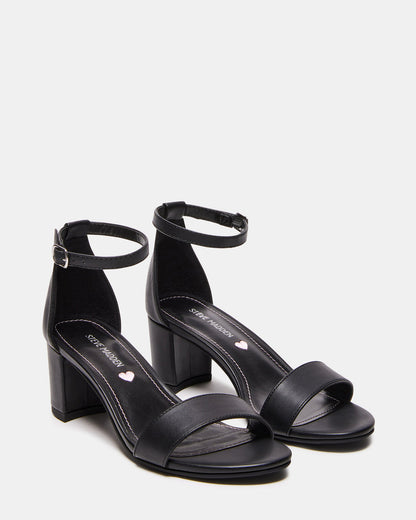 Kids' CARRSON Black Smooth Girls' Dress Heel - Steve Madden