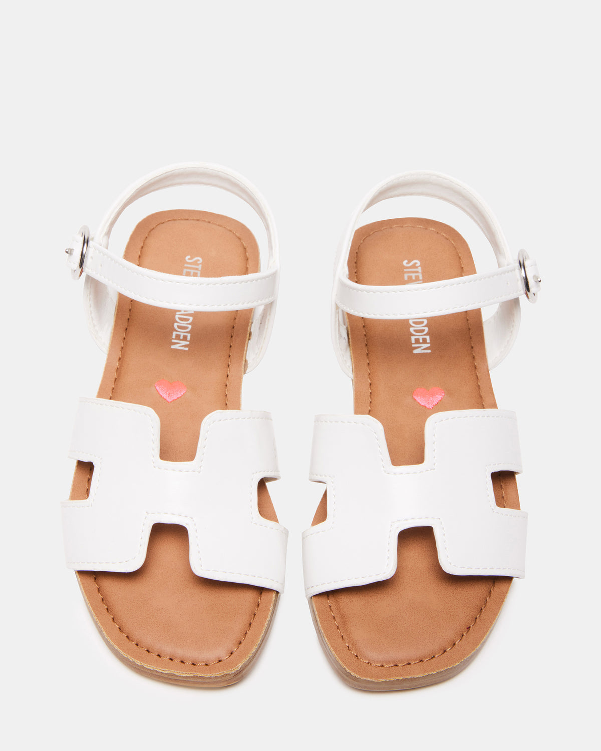 Kids' HAYDIN White Girls' Sandals - Steve Madden
