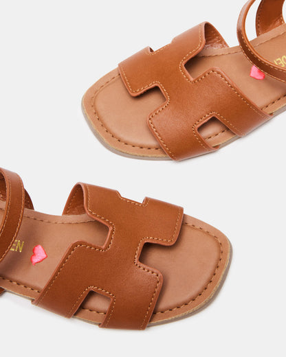 Kids' HAYDIN Cognac Girls' Sandals - Steve Madden