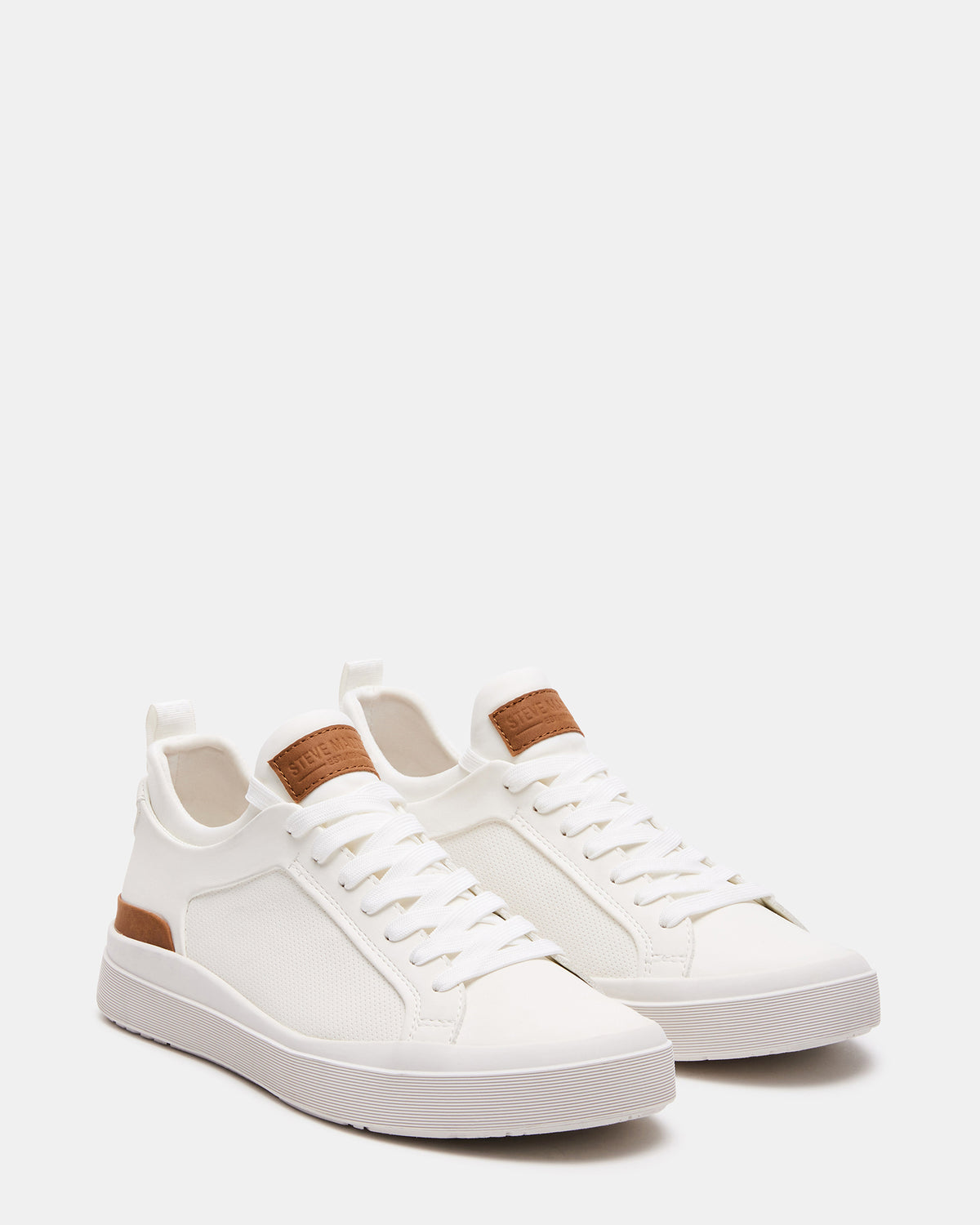 DACK White Men's Lace-Up Sneakers - Steve Madden