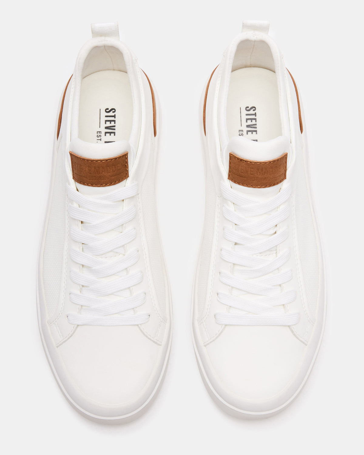 DACK White Men's Lace-Up Sneakers - Steve Madden