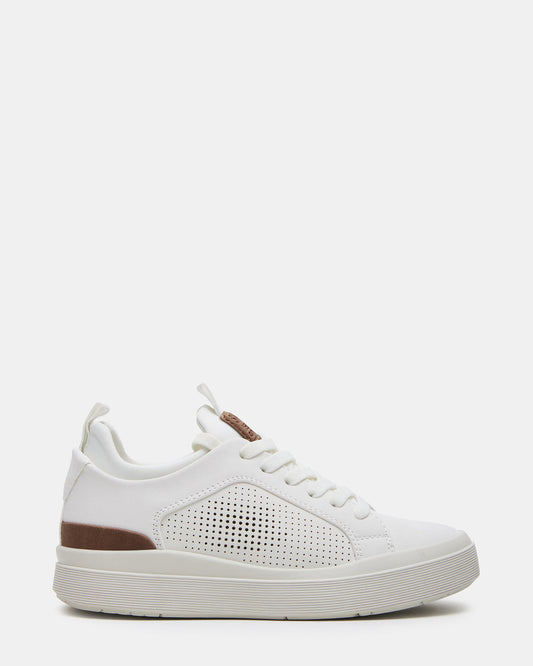 Kids' OASYS White Boys' Low-Top Lace-Up Sneakers - Steve Madden