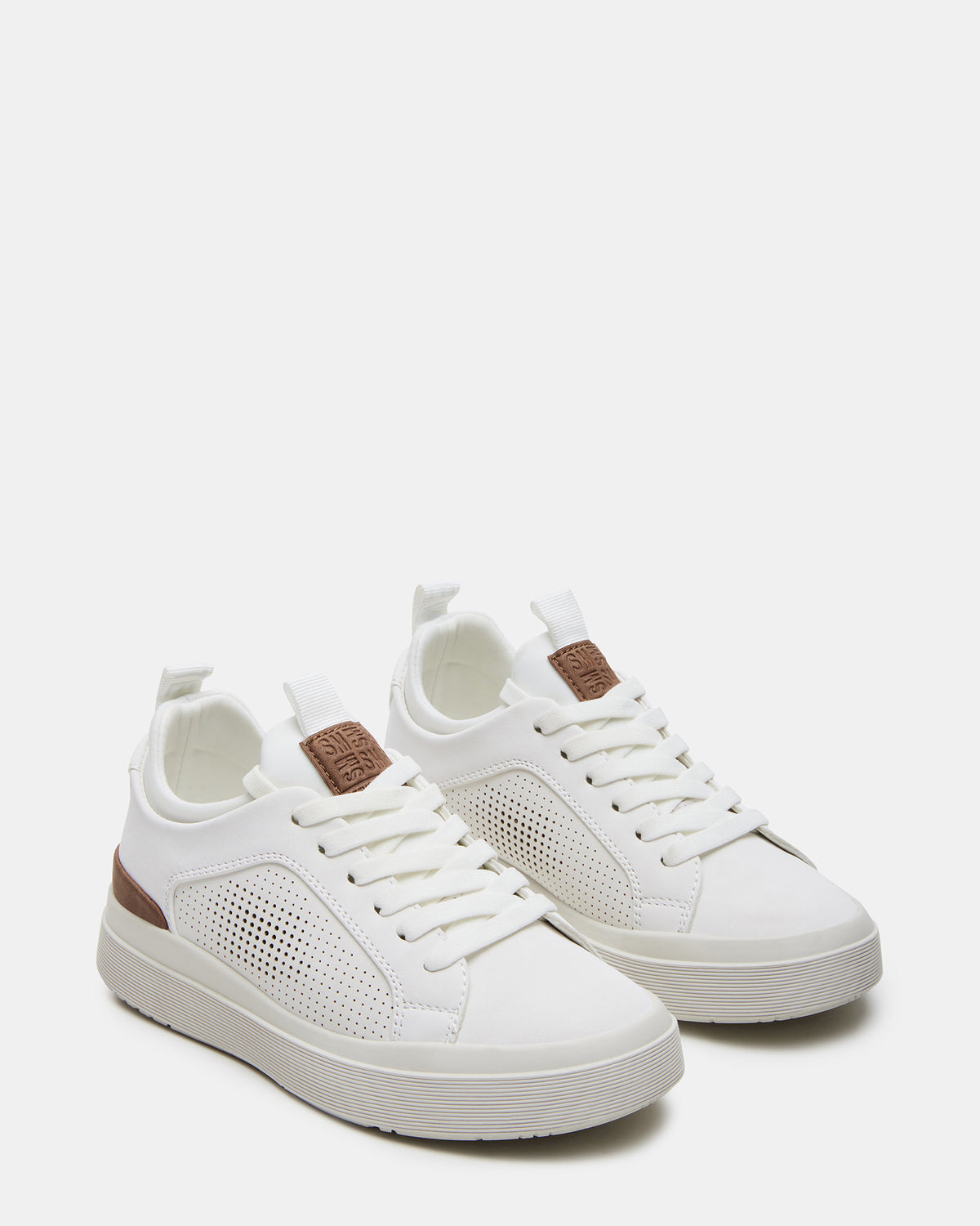 Kids' OASYS White Boys' Low-Top Lace-Up Sneakers - Steve Madden