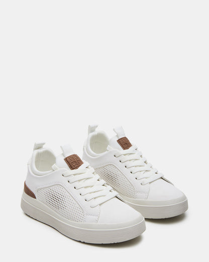Kids' OASYS White Boys' Low-Top Lace-Up Sneakers - Steve Madden