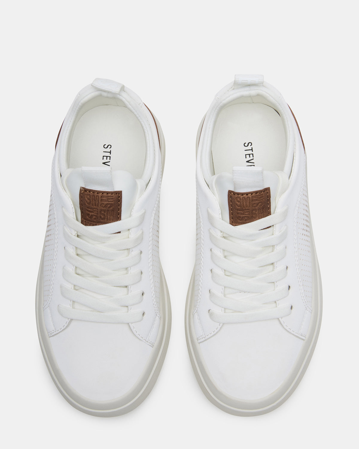 Kids' OASYS White Boys' Low-Top Lace-Up Sneakers - Steve Madden