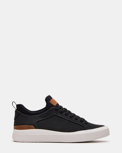 DACK Black Men's Lace-Up Sneakers - Steve Madden