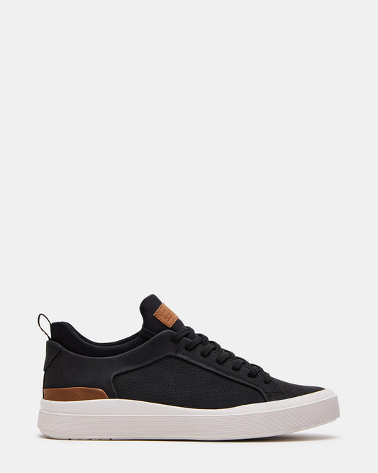 DACK Black Men's Lace-Up Sneakers - Steve Madden