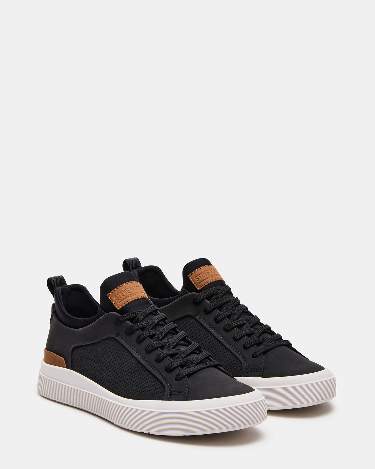 DACK Black Men's Lace-Up Sneakers - Steve Madden