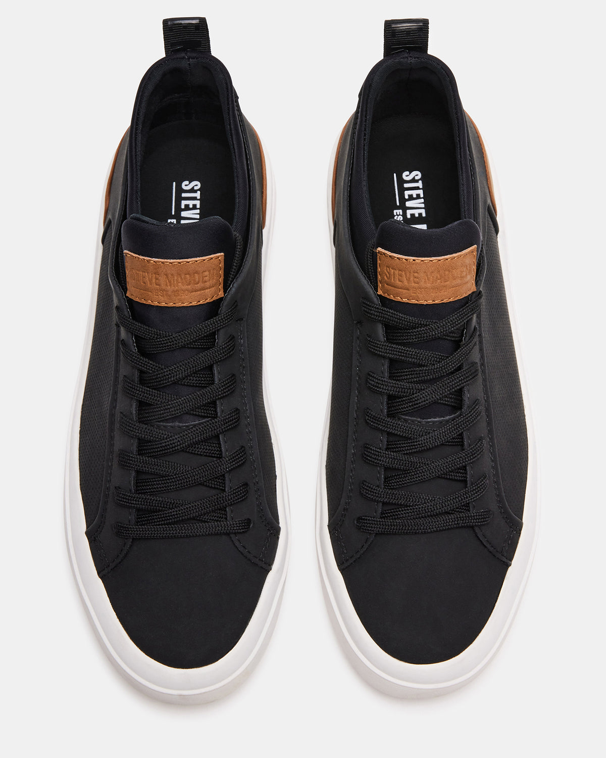 DACK Black Men's Lace-Up Sneakers - Steve Madden