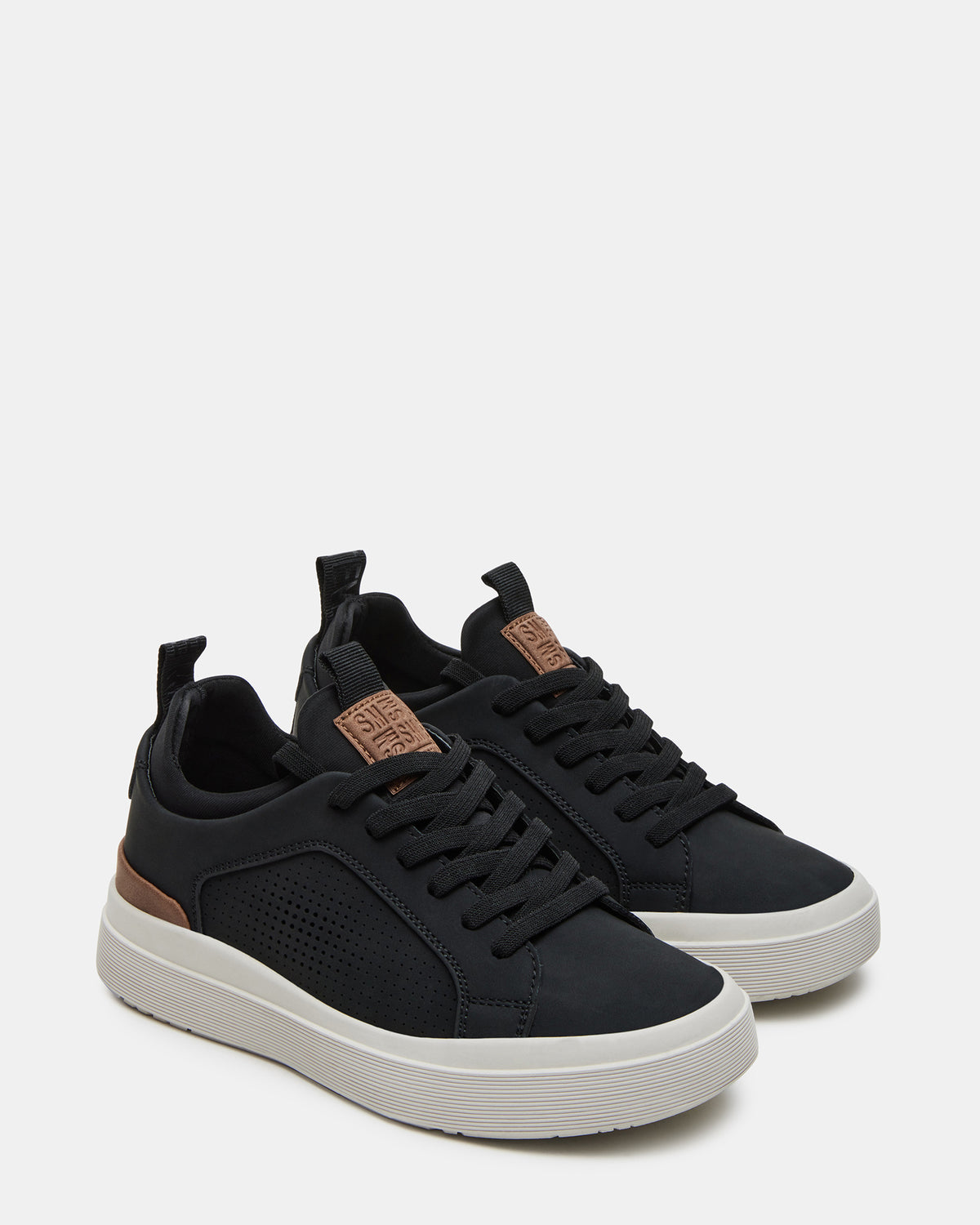 Kids' OASYS Black Boys' Low-Top Lace-Up Sneakers - Steve Madden