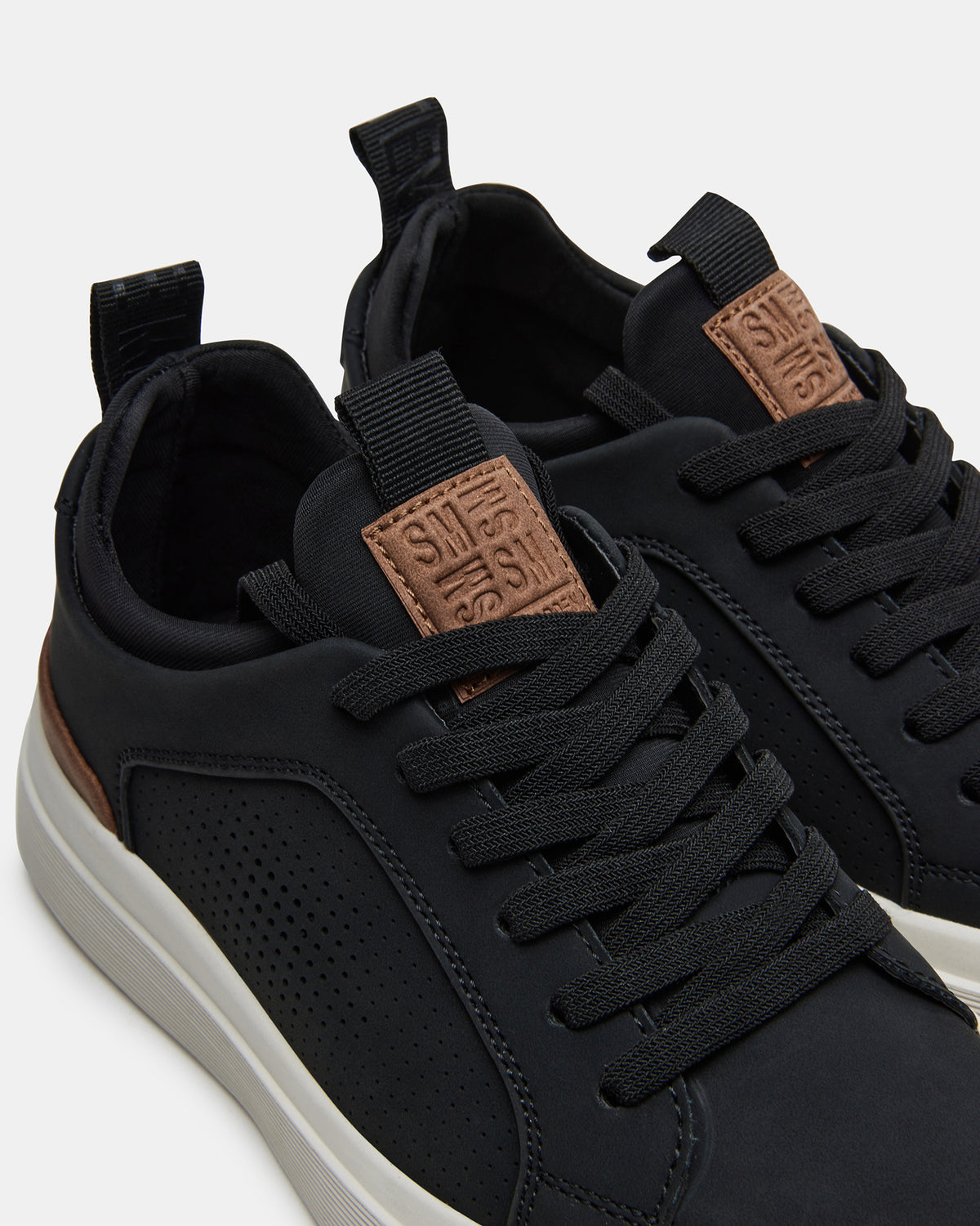Kids' OASYS Black Boys' Low-Top Lace-Up Sneakers - Steve Madden