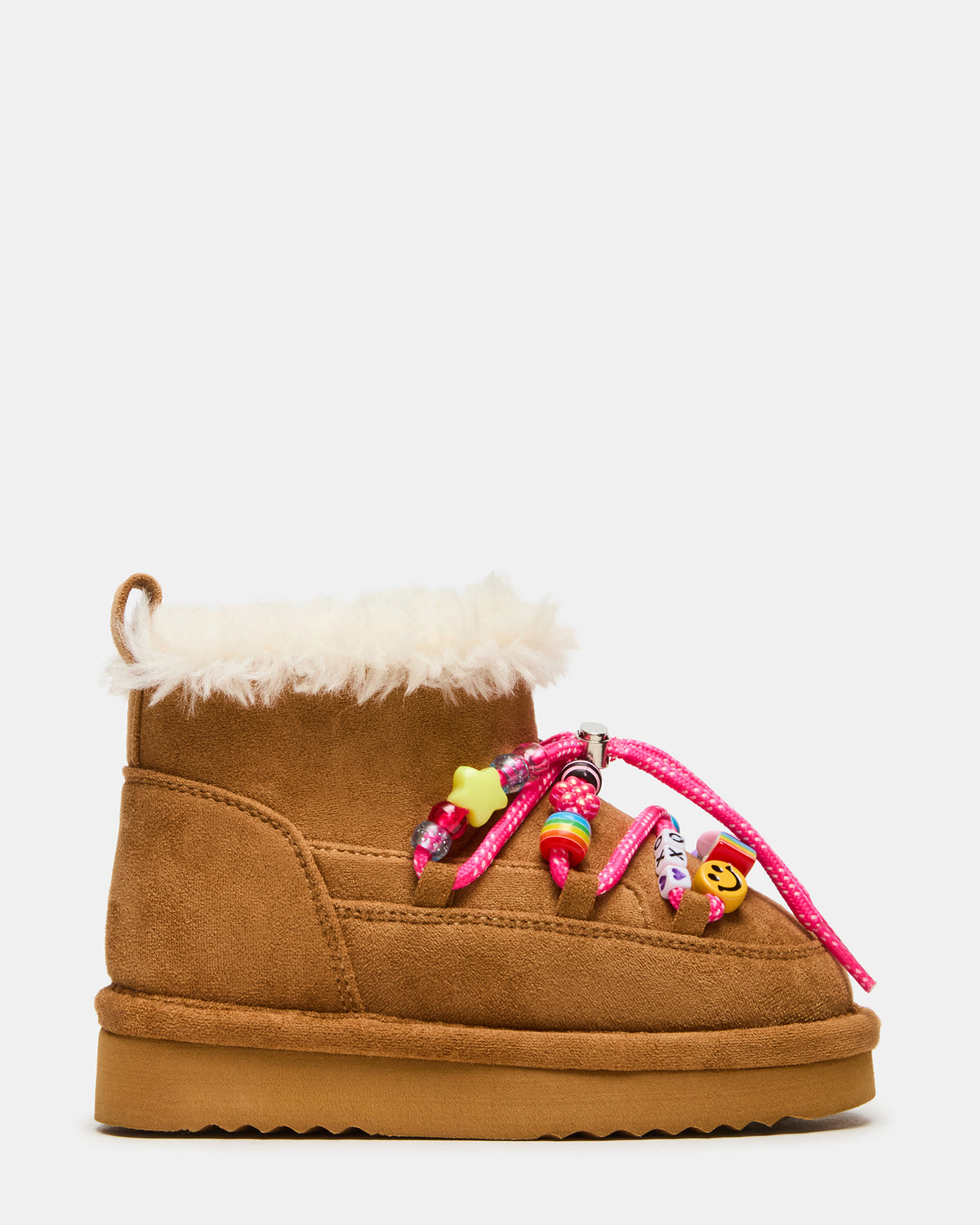 Toddlers' GLAZER Cognac Girls' Lace-Up Ankle Boot - Steve Madden