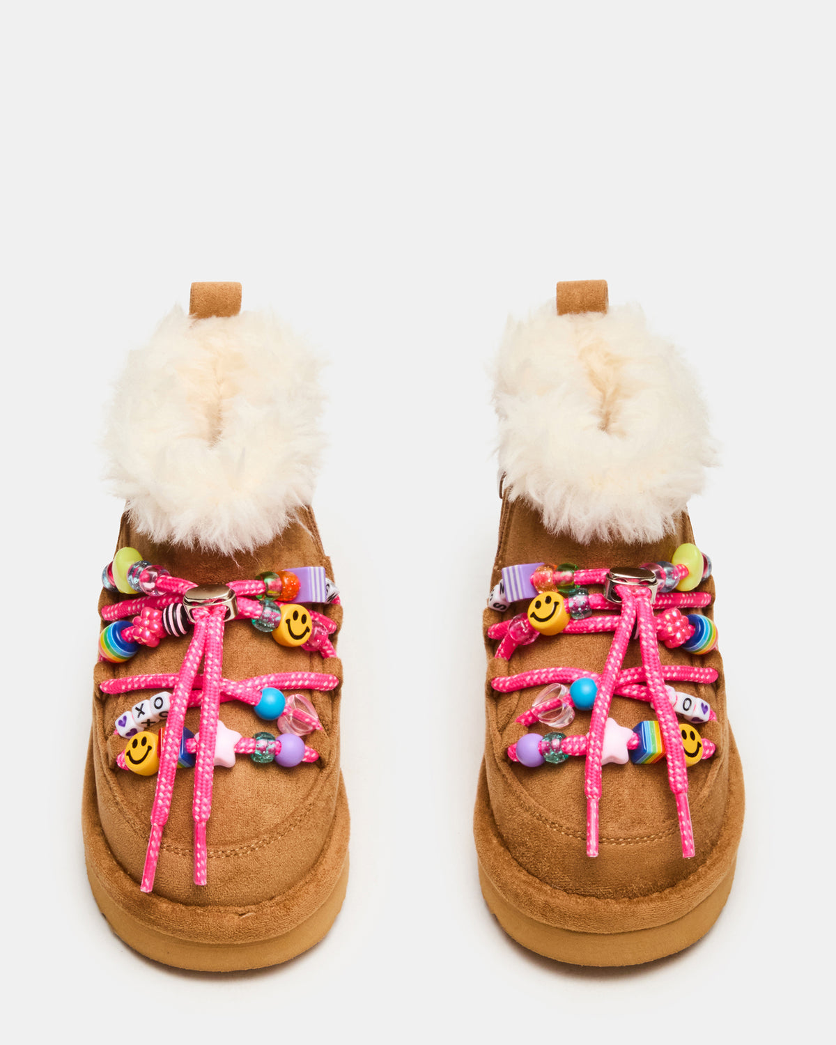 Toddlers' GLAZER Cognac Girls' Lace-Up Ankle Boot - Steve Madden