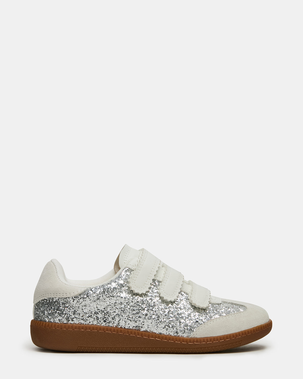 MOMENTUM Multi Glitter Velcro Low-Top Women's Sneakers - Steve Madden