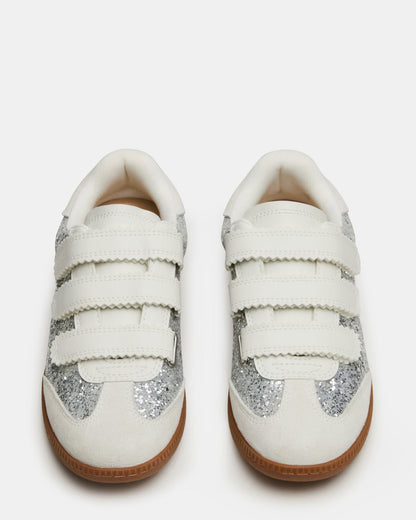 MOMENTUM Multi Glitter Velcro Low-Top Women's Sneakers - Steve Madden