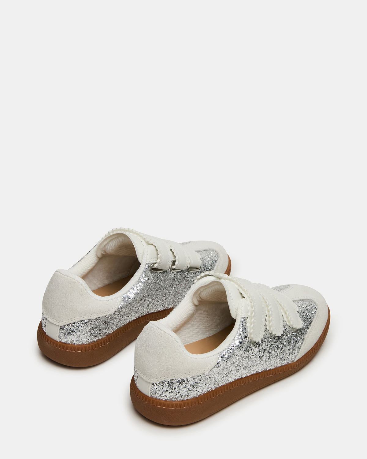 MOMENTUM Multi Glitter Velcro Low-Top Women's Sneakers - Steve Madden