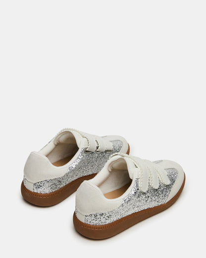 MOMENTUM Multi Glitter Velcro Low-Top Women's Sneakers - Steve Madden