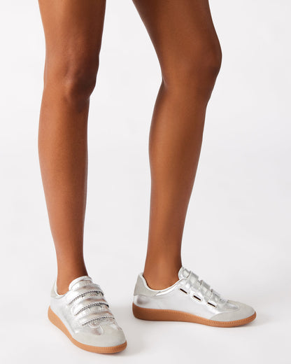 MOMENTUM Multi Glitter Velcro Low-Top Women's Sneakers - Steve Madden